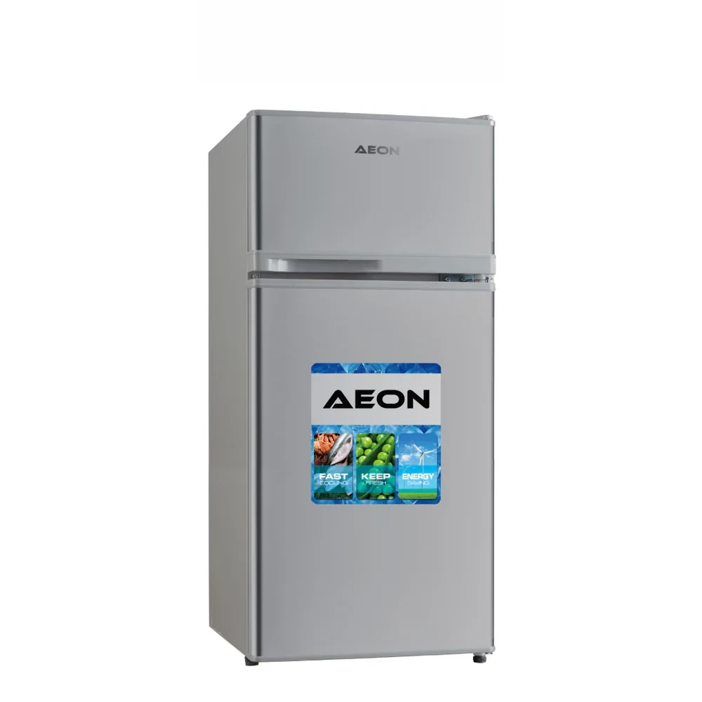 AEON 95L Double Door Fridge with D-Frost Cooling – Grey ART93G