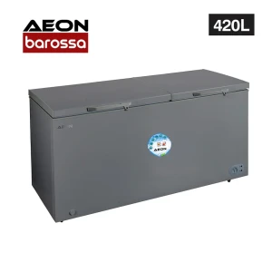 AEON 420L Chest Freezer – Energy Efficient Grey Model ACF450GK with Lock & Wheels