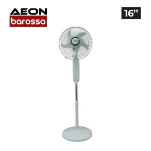AEON 16" Rechargeable Fan – 40W with Adjustable Height, LED Light & USB Charger (Model ARF-16B)