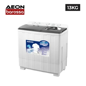 AEON 13Kg Twin Tub Washing Machine – Semi-Automatic with 6Kg Spin Capacity (Model AWM13TT)