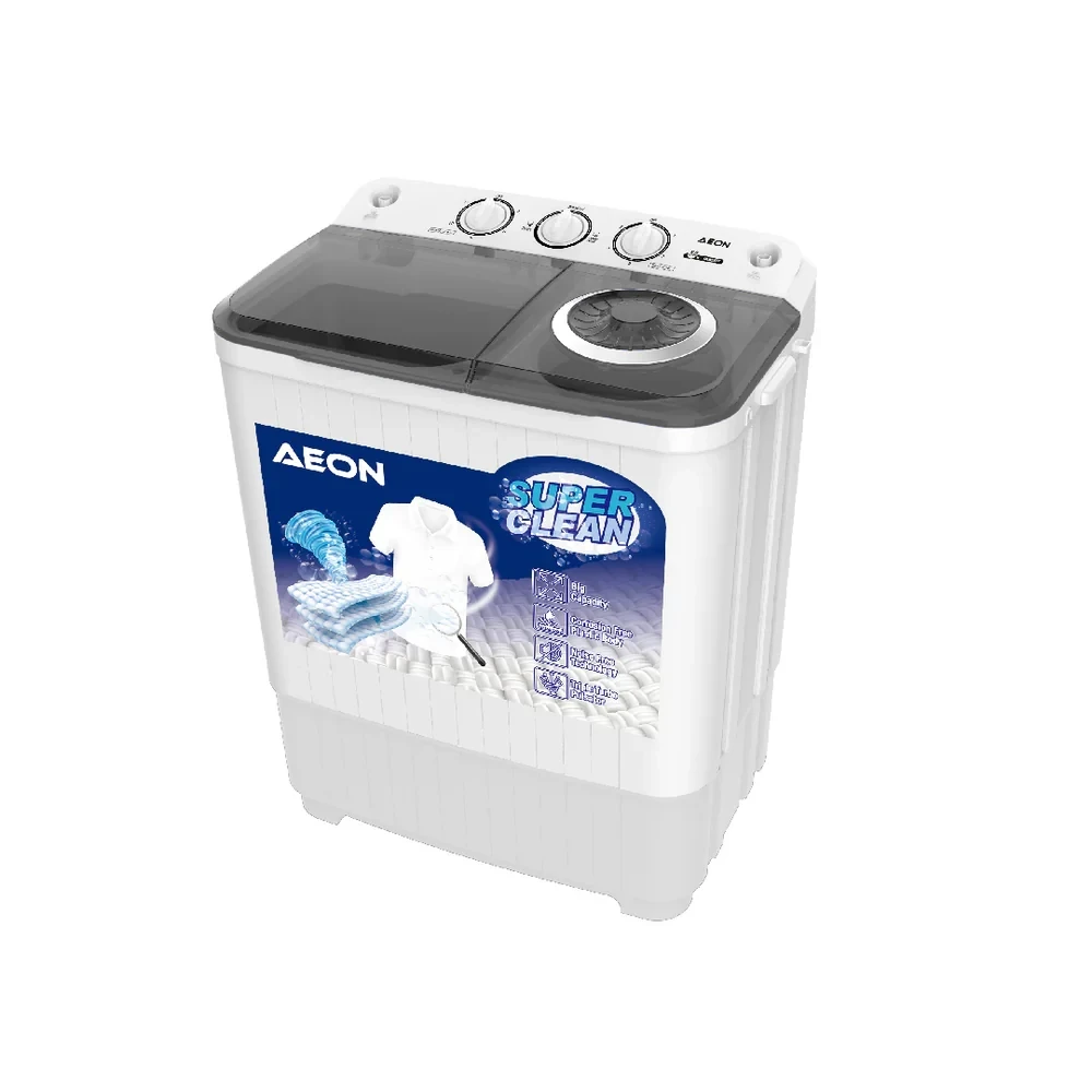 AEON 5Kg Twin Tub Washing Machine – Noise-Free, Gentle Wash & Spin Timer (Model AWM05TT)
