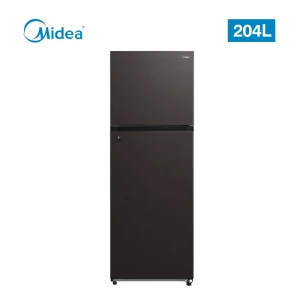 MIDEA 204L Single Door Refrigerator – Mechanical Temperature Control & Reversible Door (Model HD-273F, Jazz Black)