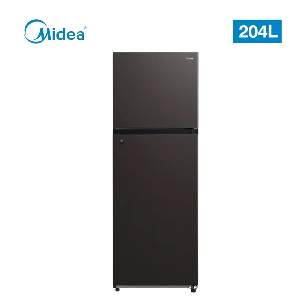 MIDEA 204L Single Door Refrigerator – Mechanical Temperature Control & Reversible Door (Model HD-273F, Jazz Black)