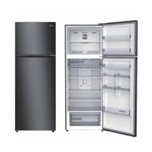 MIDEA 173L Double Door Refrigerator – Mechanical Control & Semi-Auto Defrost (Model HD-216F, Black)