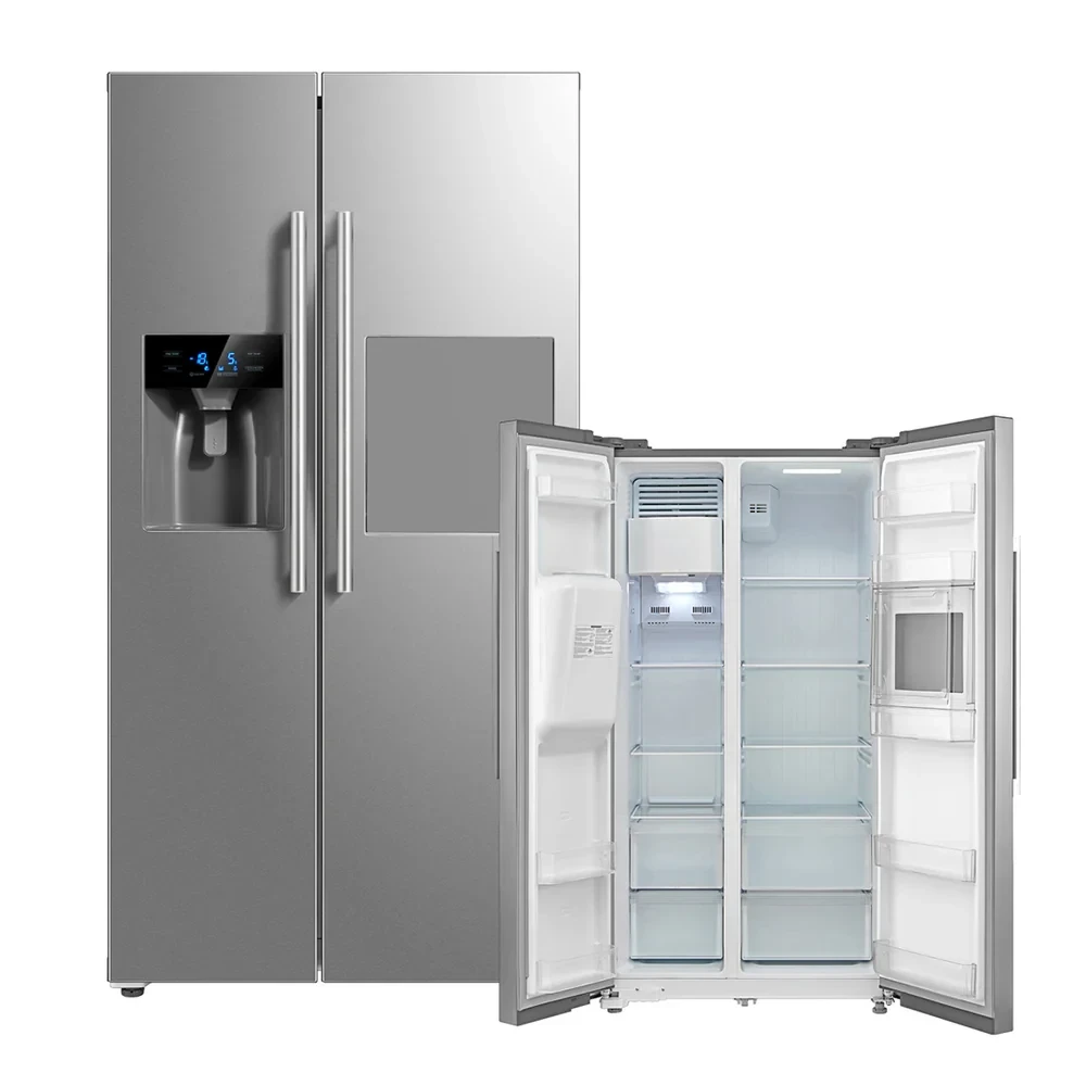 MIDEA 490L Side-by-Side Refrigerator – NoFrost  Water Ice Dispenser (Model MDRS678FGF02, Stainless)