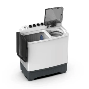 MIDEA 7kg Semi-Automatic Twin Tub Washing Machine – Wash & Spin (Model MT100W70/WG, White)