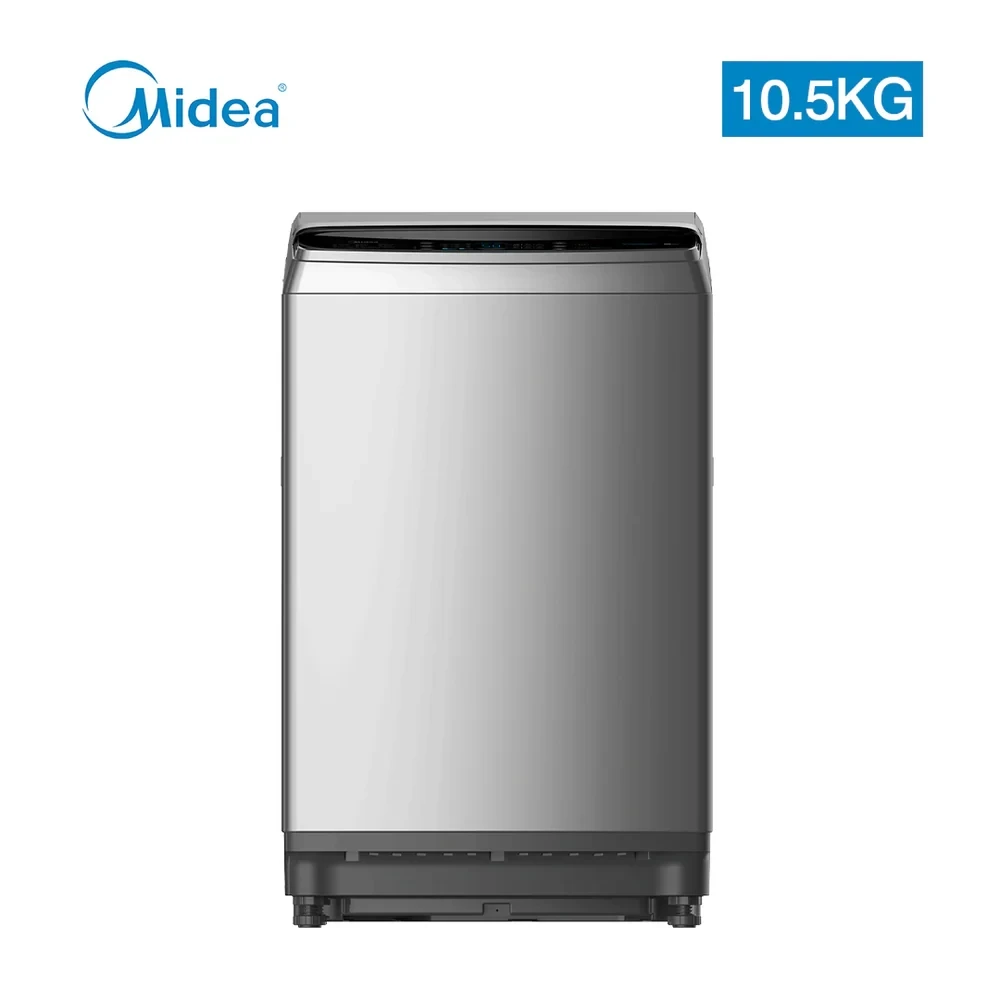 MIDEA 10.5kg Top-Load Washing Machine – Turbo Mode & One Touch Smart Wash (Model MA200W105/G, White)
