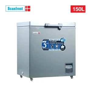 ScanFrost 150L Single Door Freezer – Silver, Energy Efficient (SFL150ECO)