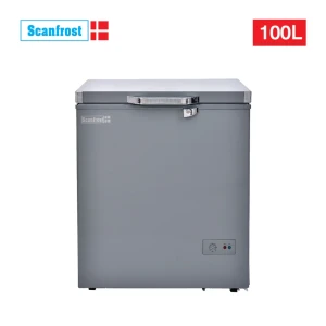 ScanFrost 100L Single Door Freezer – Silver Inox, Energy Efficient (SFL100ECO)