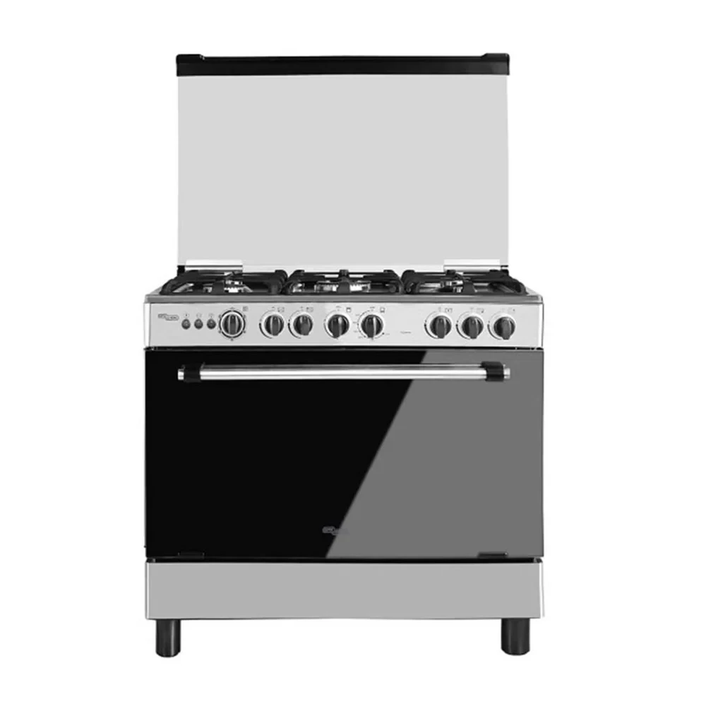 SCANFROST 90×60 CM 5-Burner Gas Cooker – Stainless Steel, Auto-Ignition Oven (SFC9500SS)