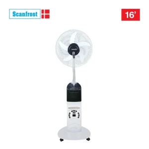 SCANFROST 16" Rechargeable Mist Fan with Remote – White (SFRF161K)