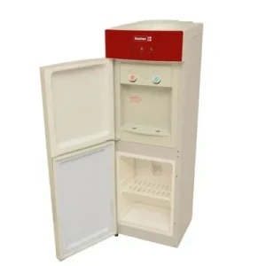 SCANFROST 2-Tap Water Dispenser – Hot & Cold with Bottom Fridge, Red APSCWDFG01-14001