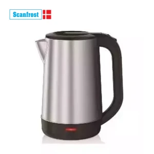 SCANFROST 2.0L Stainless Steel Electric Kettle – 1800W, Silver SFKES1800W