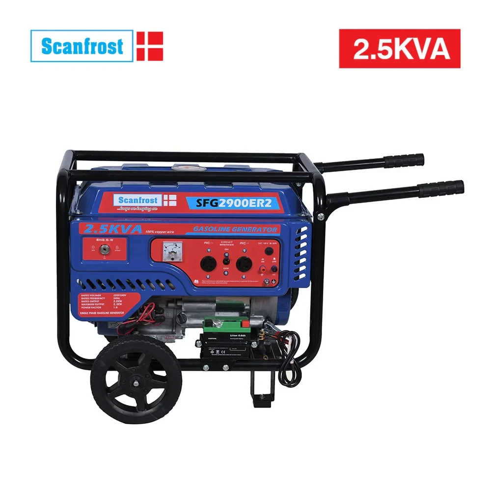Scanfrost 2.5kVA Generator – Blue (SFG2900ER2) | Durable, Low Noise & Fuel Efficient