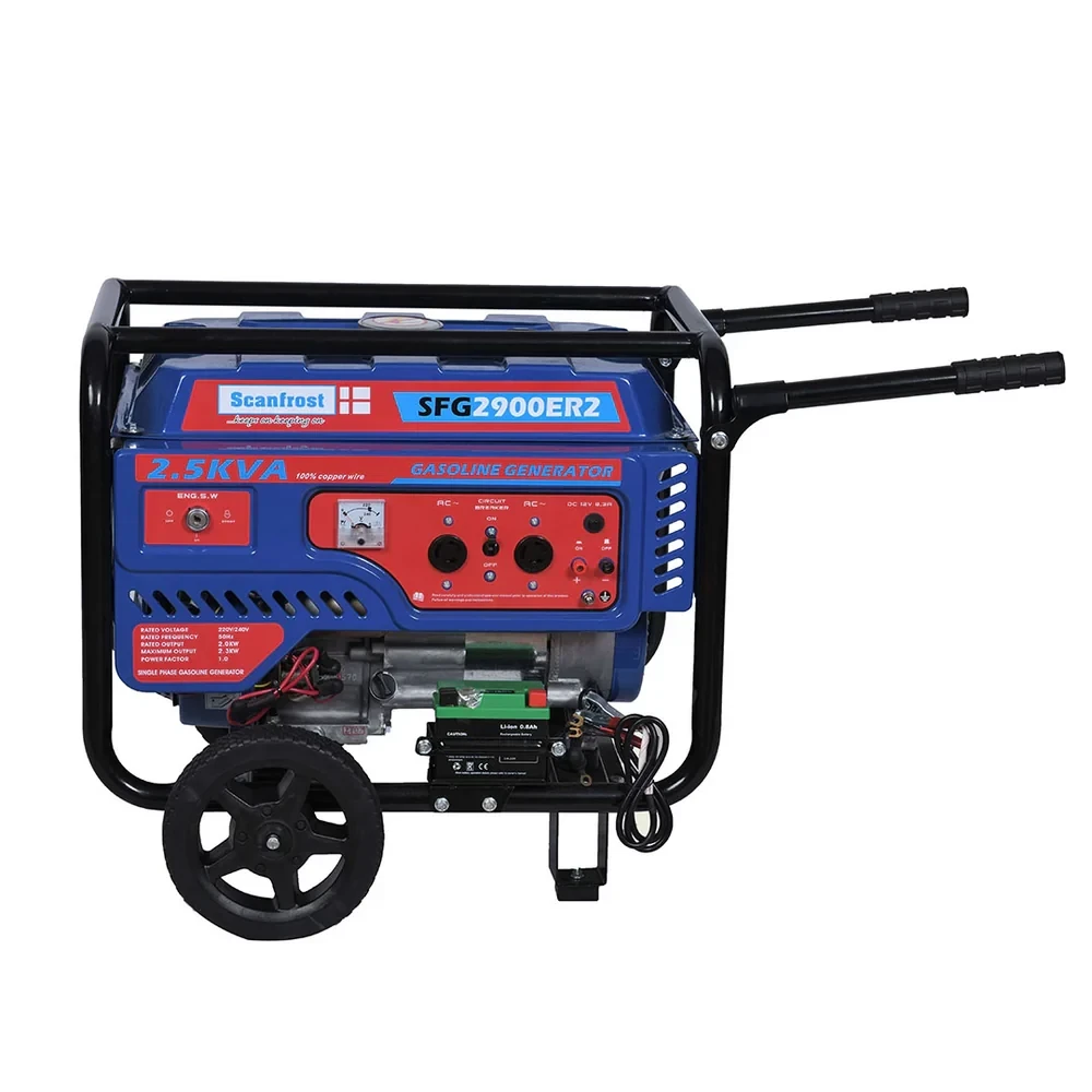 Scanfrost 2.5kVA Generator – Blue (SFG2900ER2) | Durable, Low Noise & Fuel Efficient