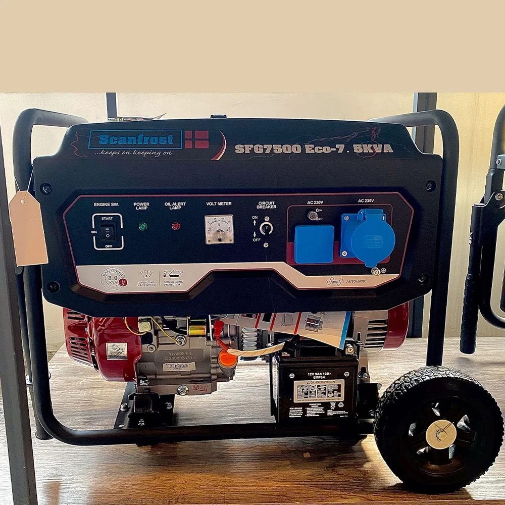 Scanfrost 8.1kVA Generator – SFG7500 ECO (6.5KW, Electric Start, Copper Coil) | Low Noise & Fuel Efficient
