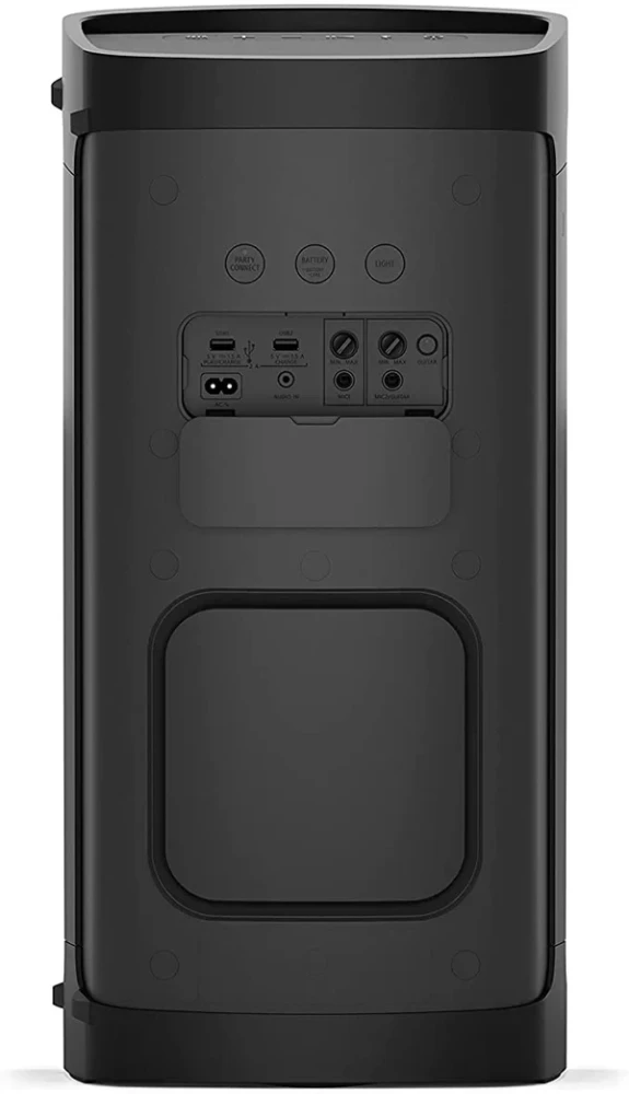 Sony SRS-XP500 Portable Wireless Party Speaker with 20H Battery, Karaoke & IPX4 Splash Resistance – Black