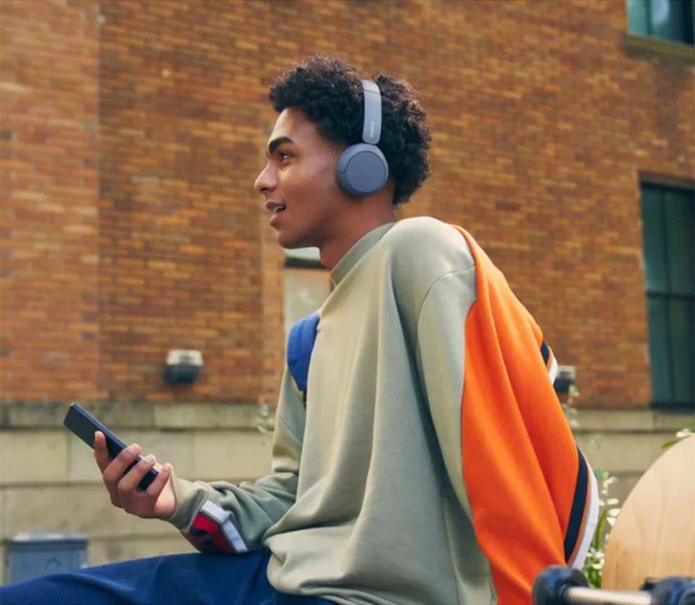 Sony WH-CH520 Wireless Headphones Blue – 50H Battery, DSEE, Multipoint