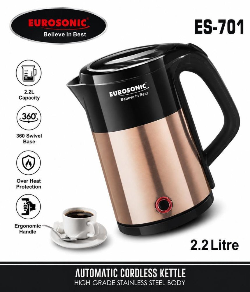 Eurosonic Cordless 2.2L Kettle