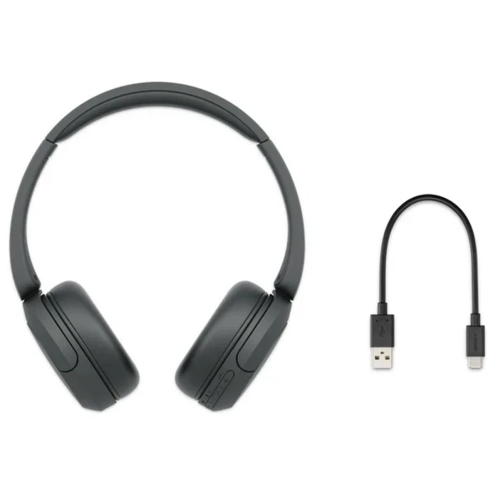 Sony WH-CH520 Wireless Headphones Black– 50H Battery, DSEE, Multipoint