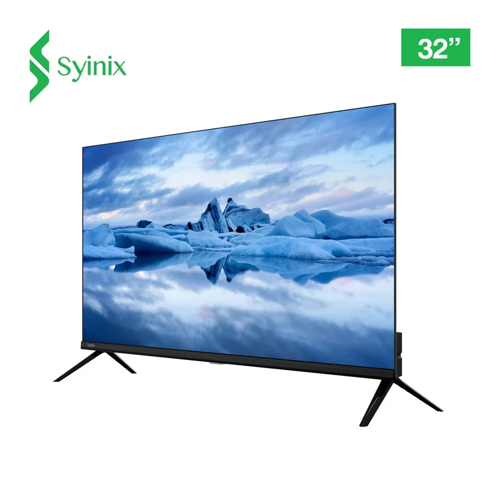 SYINIX 32" HD Ready Smart TV E61A - Frameless Design with Built-in Voltage Stabilizer