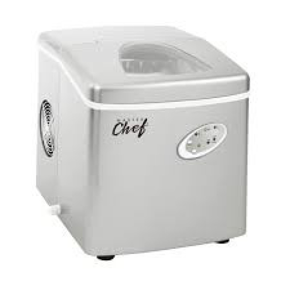 Master Chef Ice Cube Maker 1.2 Litres CS-IM002-510 | Fast Ice Production, Stainless Steel Finish