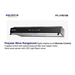 Polystar 90cm Digital Cooker Hood PV-JY9015B - Hand Wave Sensor + Remote Control
