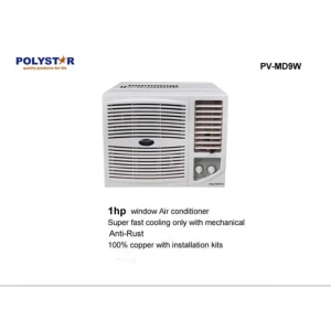 Polystar 1HP Window Air Conditioner PV-MD9W – Super Cooling, Durable Build