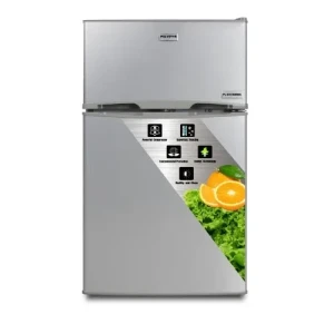 Polystar 90L Double Door Refrigerator PV-DD203R6LR – Table Top, Fast Freezing, Compressor Fan, Eco-Friendly