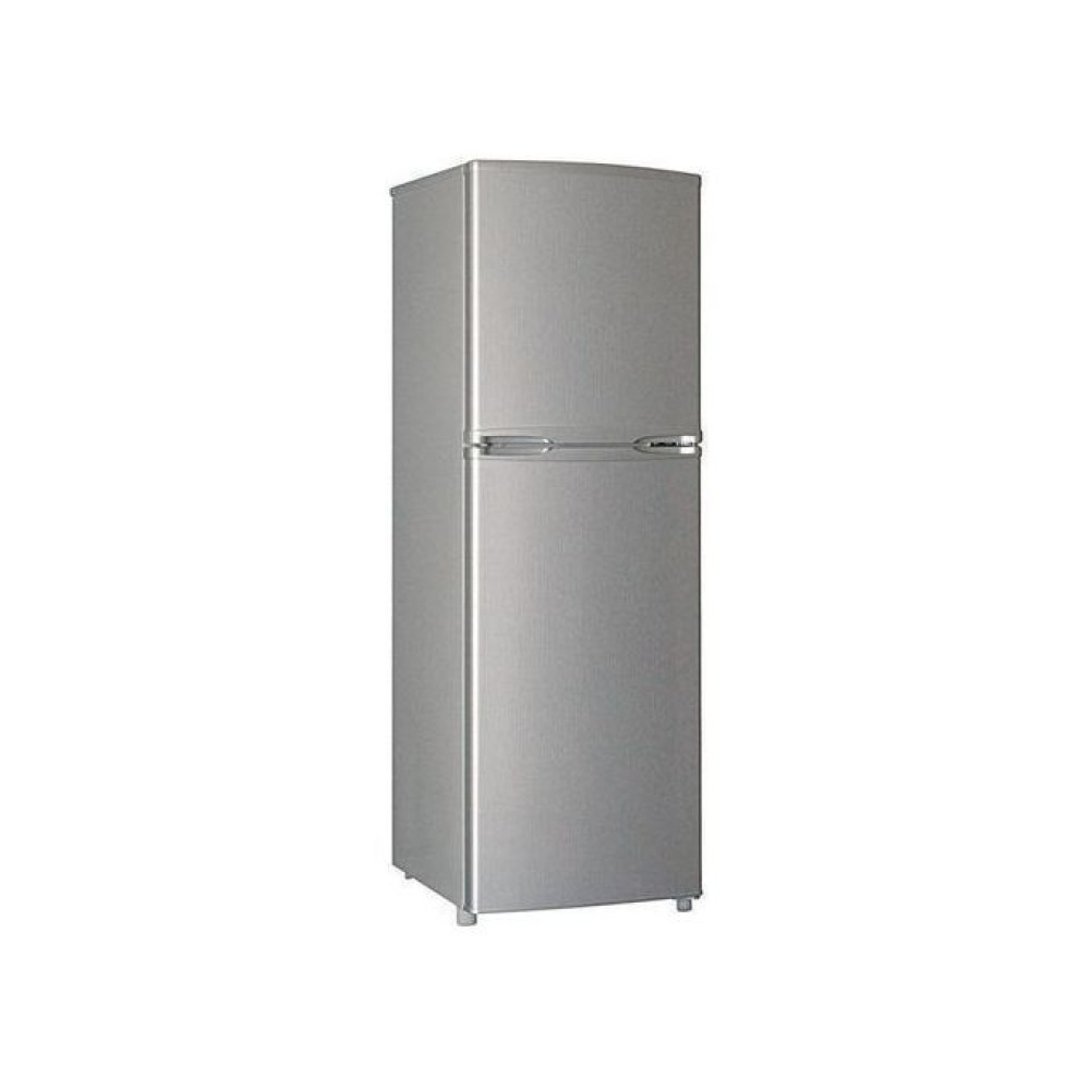 Polystar 250L Double Door Refrigerator PV-DD250DL – Fast Cooling, Lock & Key, Compressor Fan, Silver
