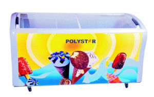 Polystar PV-CSC615L Showcase Chest Freezer 615L – Dual Storage, Fast Freezing, Glass Top