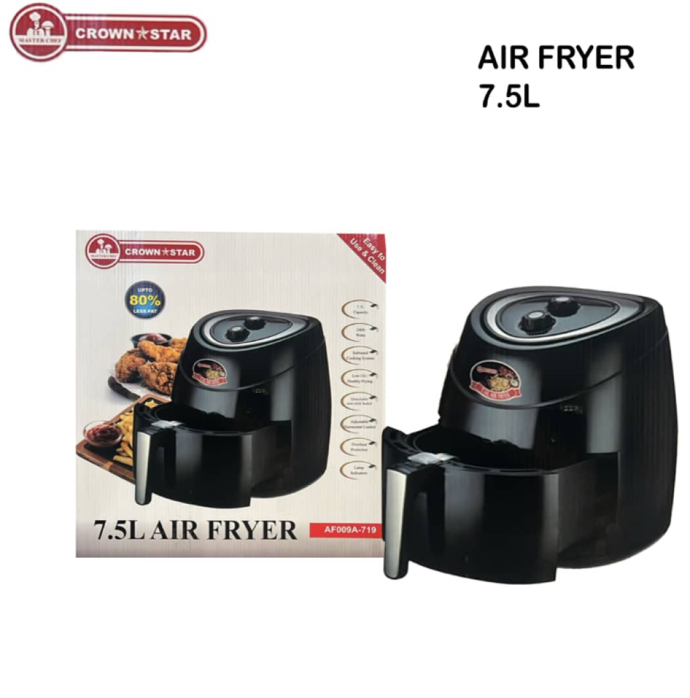 Master Chef 7.5L Air Fryer (AF009A-719) – Healthy Oil-Free Cooking for the Whole Family