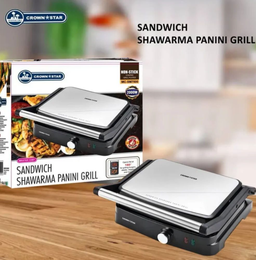 Master Chef Sandwich Shawarma Panini  Grill MC-SM7500