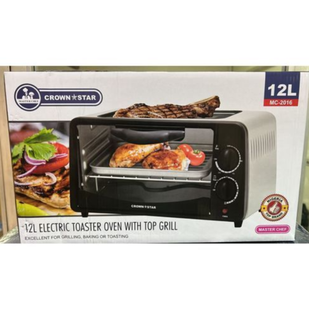 Master Chef 12L Electric Toaster Oven With Top Grill MC-2016
