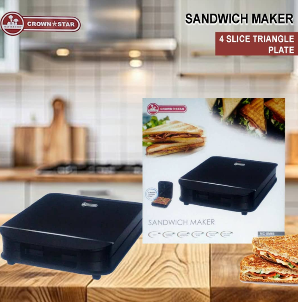 Master Chef 4 Slice Triangle Plate MC-SM56