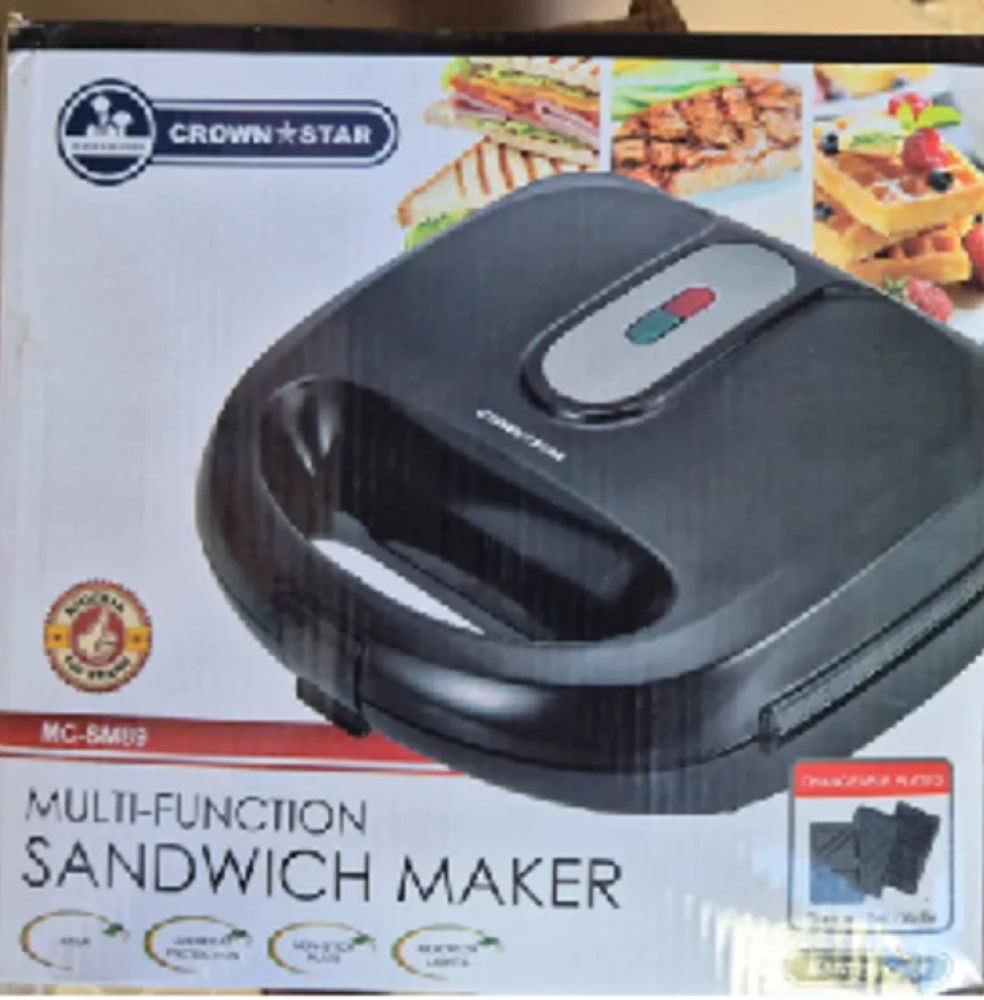 Master Chef Crown Star 3 In 1 Multi Function Sandwich Maker MC-SM89