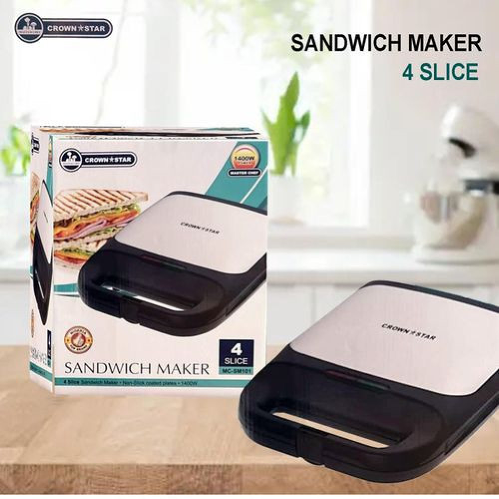 Master Chef 4 slice Toaster Sandwich Maker MC - SM101