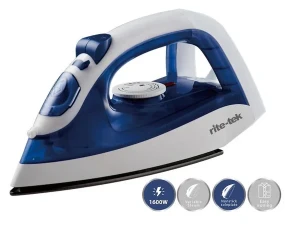 Rite-Tek ST880 Steam Iron – 2600W, Non-Stick Soleplate, Anti-Drip & Self-Cleaning