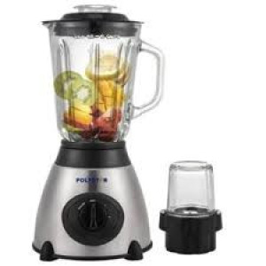 Polystar PV-BL509G 2-in-1 Blender with Grinder – 1.5L Glass Jar, 400W