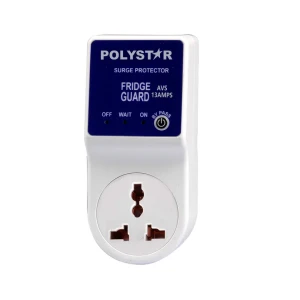 Polystar 13A Voltage Protector PV-FGTV13AMP – Fridge/TV/HiFi Guard, Auto Reset, 165V-255V Range