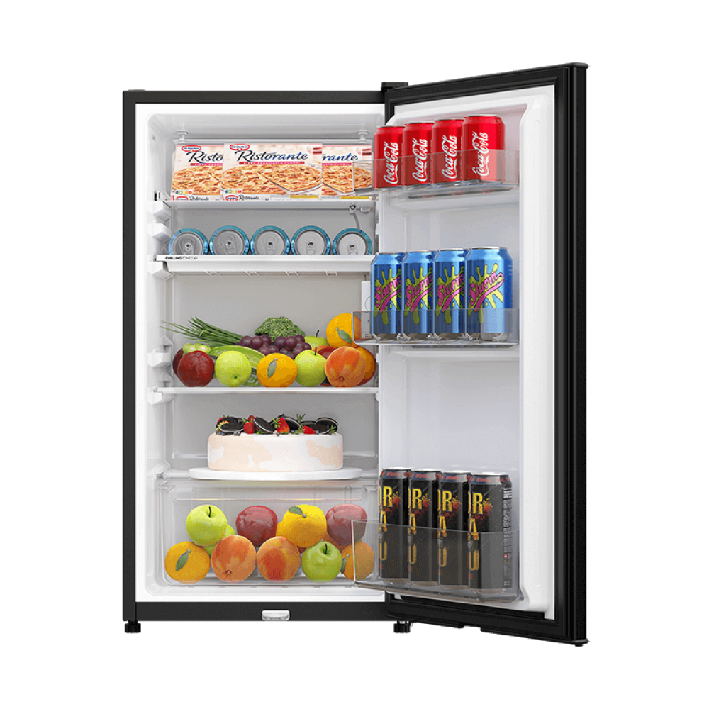 Haier Thermocool 135L Single Door Refrigerator HR-135BA R6 BLK – Low Noise, Freezer Section