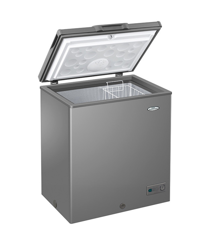 Haier 150L Chest Freezer HTF-150HAS - Energy Saving, 100 Hours Power Backup, Fast Freeze - Silver