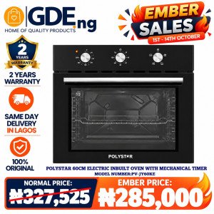 POLYSTAR 60CM ELECTRIC INBUILT OVEN – PV-JY60KE
