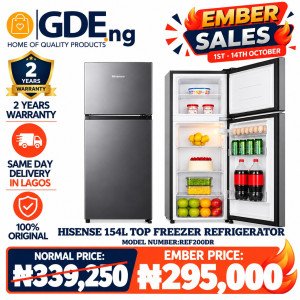 Hisense 154L Top Freezer Refrigerator (200DR) – Compact, Reliable & Energy Efficient