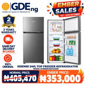 Hisense 240DR 240L Top Freezer Refrigerator