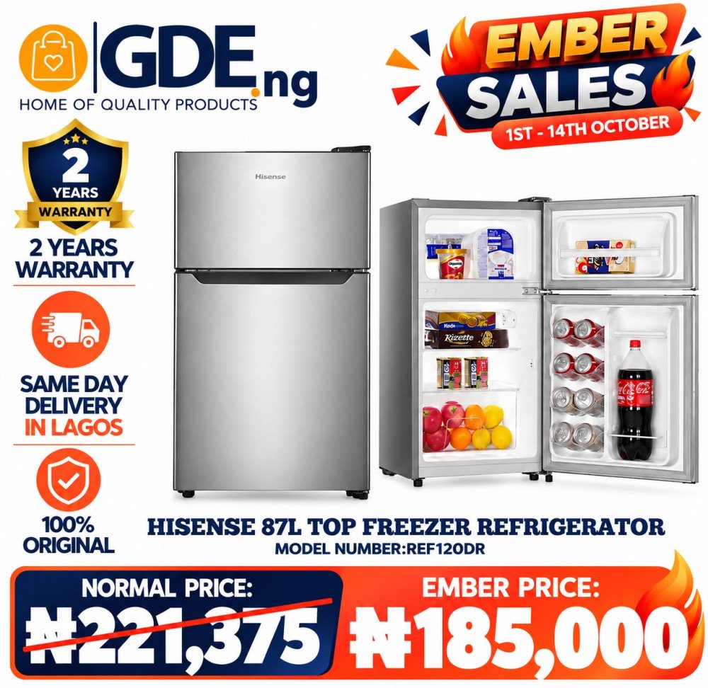 Hisense Top Freezer Refrigerator 120L|120DR