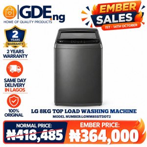 LG Top Load 8KG Washing Machine (T85S1TDDT2) – Smart Inverter, Durable & Energy Saving